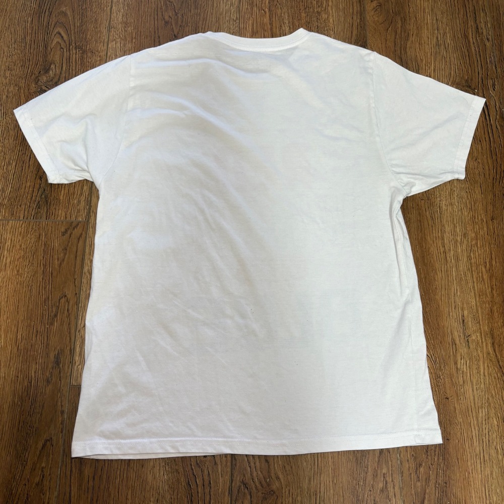True to the Red White & Blue Patriotic Theme USA White T-Shirt Adult Size Large - Picture 3 of 7